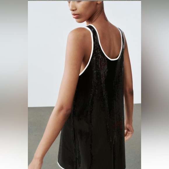 New ZARA Sequin Mini Dress - Picture 4 of 10